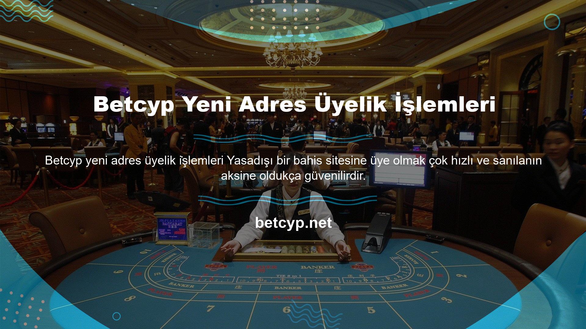 Betcyp Yeni Adresi web sitesi böyle bir yasa dışı casino sitesidir